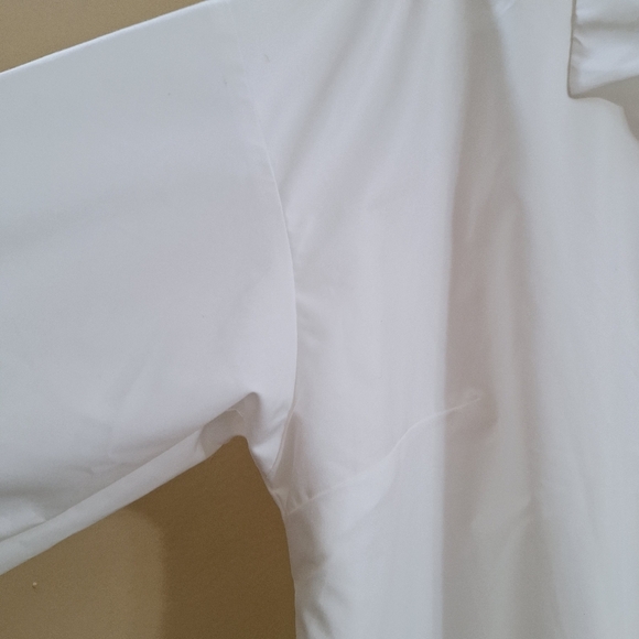 Mare MareAnthropologie White Button Down Pockets  Midi Shirt Dress Sz XL - Picture 6 of 9